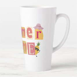 かわいいユニーク夏休み カフェラテマグ