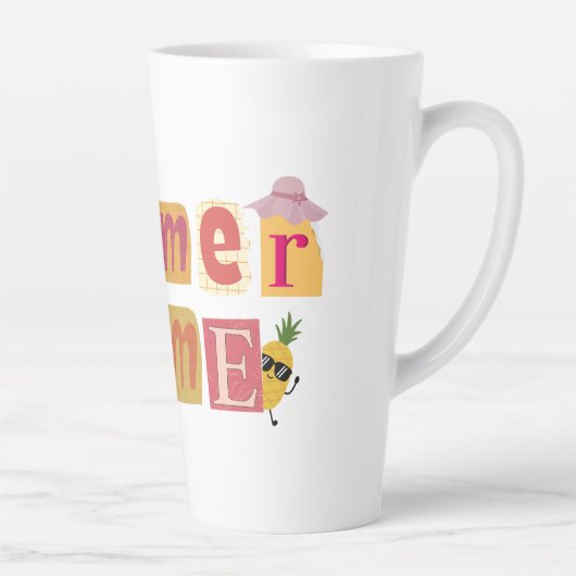 かわいいユニーク夏休み カフェラテマグ (右)