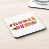 かわいいユニーク夏休み コースター (左側)