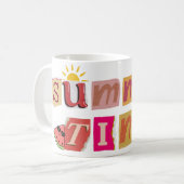 かわいいユニーク夏休み コーヒーマグカップ (正面左)