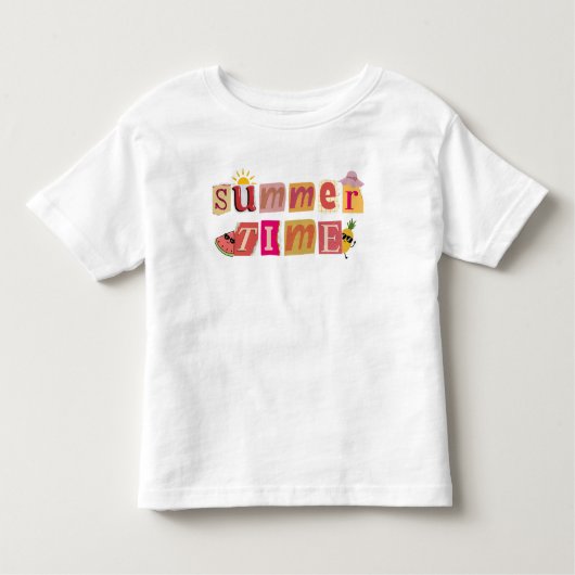 かわいいユニーク夏休み トドラーTシャツ (正面)