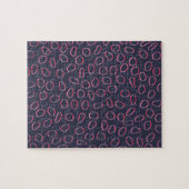 かわいいユニーク挑戦的抽象芸術パターン ジグソーパズル (横)