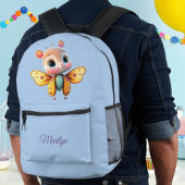 かわいいユニーク自信のある女の子バタフライグラフィック プリントバックパック