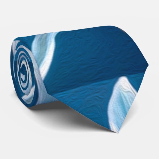 かわいいユリ模様 ネクタイ (ロール)