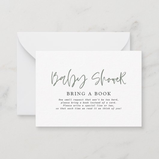 かわいいユーカリ象の赤ちゃんシャワー本をもたらす ノートカード (正面)