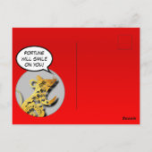 かわいいユーモアねずみ切り紙2020年ポストカード ポストカード (裏面)