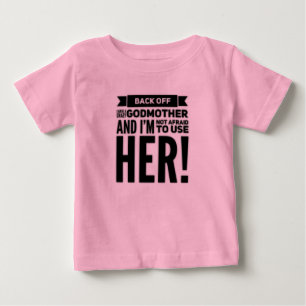 かわいいユーモアのあるゴッドマザーの名言 ベビーTシャツ