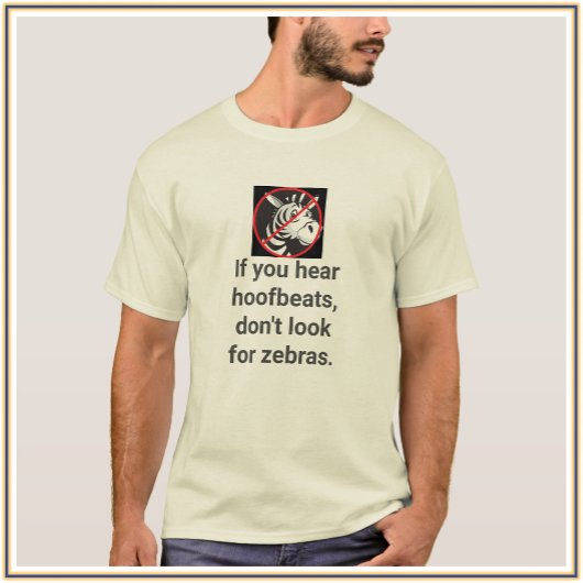 かわいいユーモアのあるシマウマの名言 Tシャツ