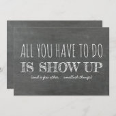 かわいいユーモアのあるブライズメイド/花嫁の介添え人提案 招待状 (正面/裏面)