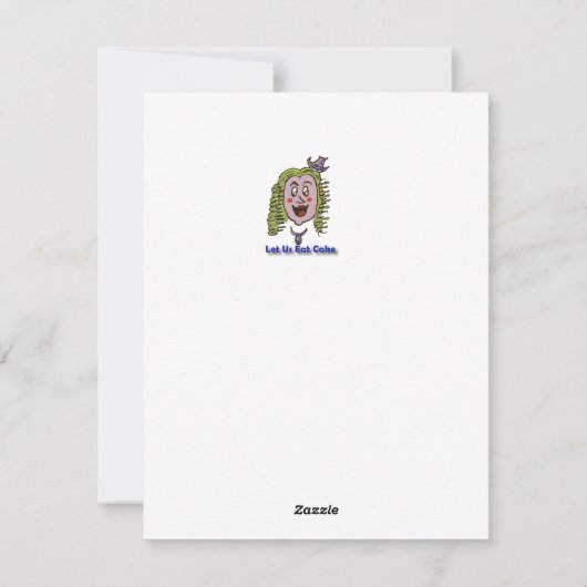 かわいいユーモアのあるベルサイユ漫画クリスマスカード シーズンカード (裏面)