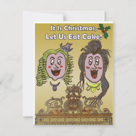 かわいいユーモアのあるベルサイユ漫画クリスマスカード シーズンカード