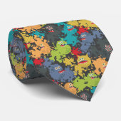 かわいいユーモアのあるモンスター ネクタイ (ロール)