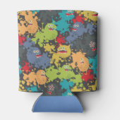 かわいいユーモアのあるモンスター 缶クーラー (裏面)