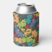 かわいいユーモアのあるモンスター 缶クーラー (缶裏面)