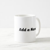 かわいいユーモアのある猫のエンパワーメッセージ強い女性 コーヒーマグカップ (正面右)