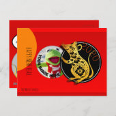 かわいいユーモアのある紙カット2020はがき ポストカード (正面/裏面)