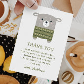 かわいいユーモアのある羊の動物。子供の誕生日動物園農場 サンキューカード