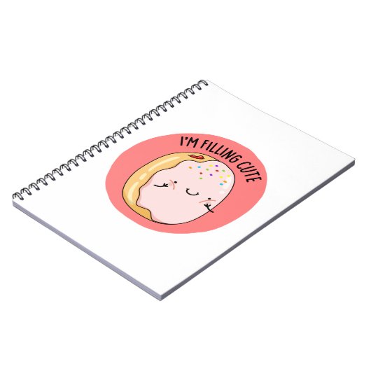 かわいいユーモアのジェリードーナツの駒を埋めている ノートブック (左側)