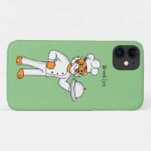 かわいいユーモアの虎の料理人イラスト Case-Mate iPhoneケース (裏面(横))