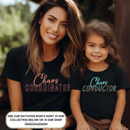 かわいいユーモアカオスコマンダーキッズカラフルテキスト ベビーTシャツ