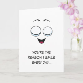 かわいいユーモア愛エモティコンおもしろいバレンタインデー カード