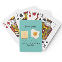 かわいいユーモア楽しいトースト卵グレート一緒