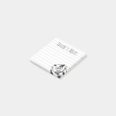 かわいいユーモア漫画の牛のポストイットメモ ポストイット (アングル)