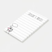 かわいいユーモア漫画の牛の乳房ポストイットノート ポストイット (アングル)