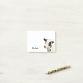 かわいいユーモア牛の名前付き ポストイット (デスク上)