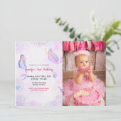 かわいいユーモア | 子供の写真 誕生日 招待状 (スタンド正面)