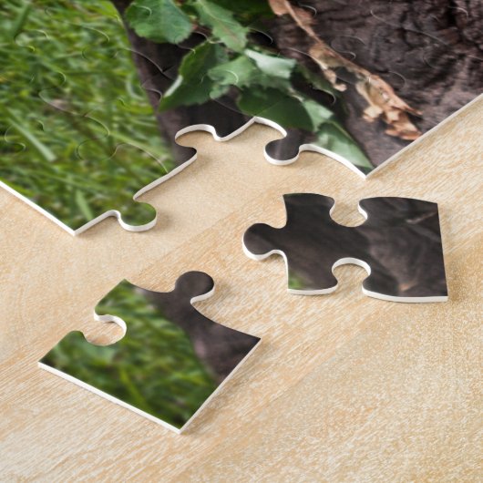 かわいいユーラシアオッターズの動物写真 ジグソーパズル (側面)