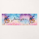 かわいいヨガキティ猫好きヨガマット ヨガマット (裏面(横))