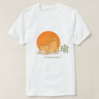 かわいいヨガ猫 - かわいい猫のナマステ 日本のヨガA Tシャツ