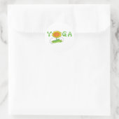 かわいいヨガ ラウンドシール (バッグ)