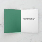 かわいいヨーキーのためのクリスマスプレゼント サンタ帽を被ったキュートなヨーキー シーズンカード (内部)