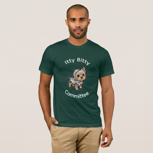 かわいいヨーキーの半袖Tシャツ Tシャツ (正面フル)