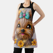 かわいいヨークシャーテリアかわいい子犬 エプロン (インサイチュ)