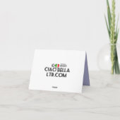 かわいいヨークシャーテリアのバースデー・カード カード (裏面)