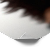 かわいいヨークシャーテリアの子犬の肖像画 ポスター (角)