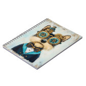 かわいいヨークシャーテリアドッグインゴーグルK3ノベルティ ノートブック (左側)