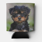 かわいいヨークシャーテリアパピー 缶クーラー (正面)