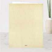 かわいいヨークシャーテリア水彩名前をカスタムする母の日 カード (裏面)