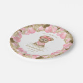 かわいいヨークシャーテリア2かわいいバルーン誕生日パーティー ペーパープレート (アングル)