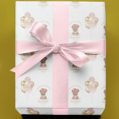 かわいいヨークシャーテリア2かわいいバルーン誕生日パーティー ラッピングペーパー