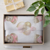 かわいいヨークシャーテリア2かわいいバルーン誕生日パーティー 薄葉紙 (ギフト)