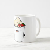かわいいヨーグルトカップ コーヒーマグカップ (正面右)