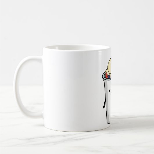 かわいいヨーグルトカップ コーヒーマグカップ (左)