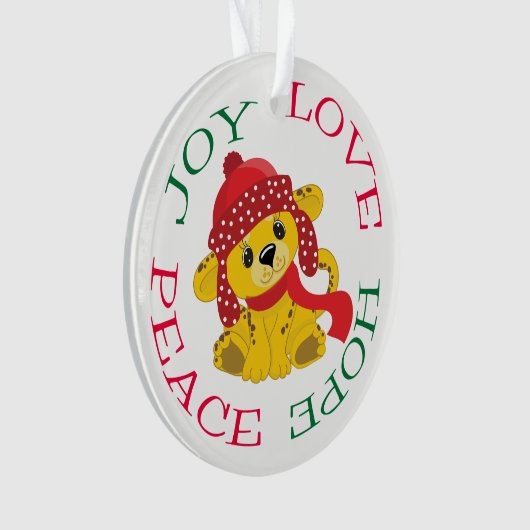 かわいいライオンかわいい子たち オーナメント (正面)