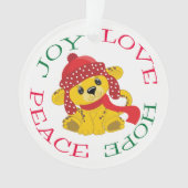 かわいいライオンかわいい子たち オーナメント (正面)