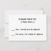 かわいいライオンと棒つきキャンデー 招待状 (裏面)